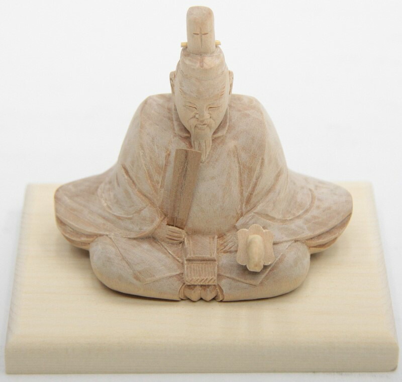楽天市場】天神様人形 木箱飾り 木彫り楠 彫刻 菅原道真公 幅11cm