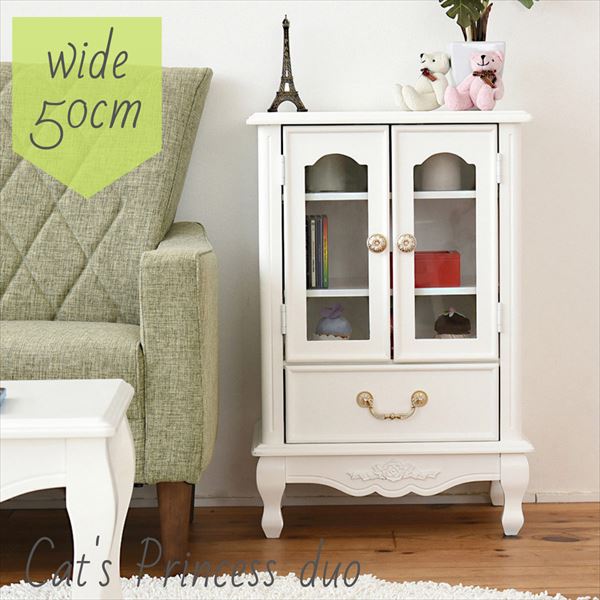 楽天市場】ガラスキャビネット 姫系 お姫様 プリンセス家具 半完成品