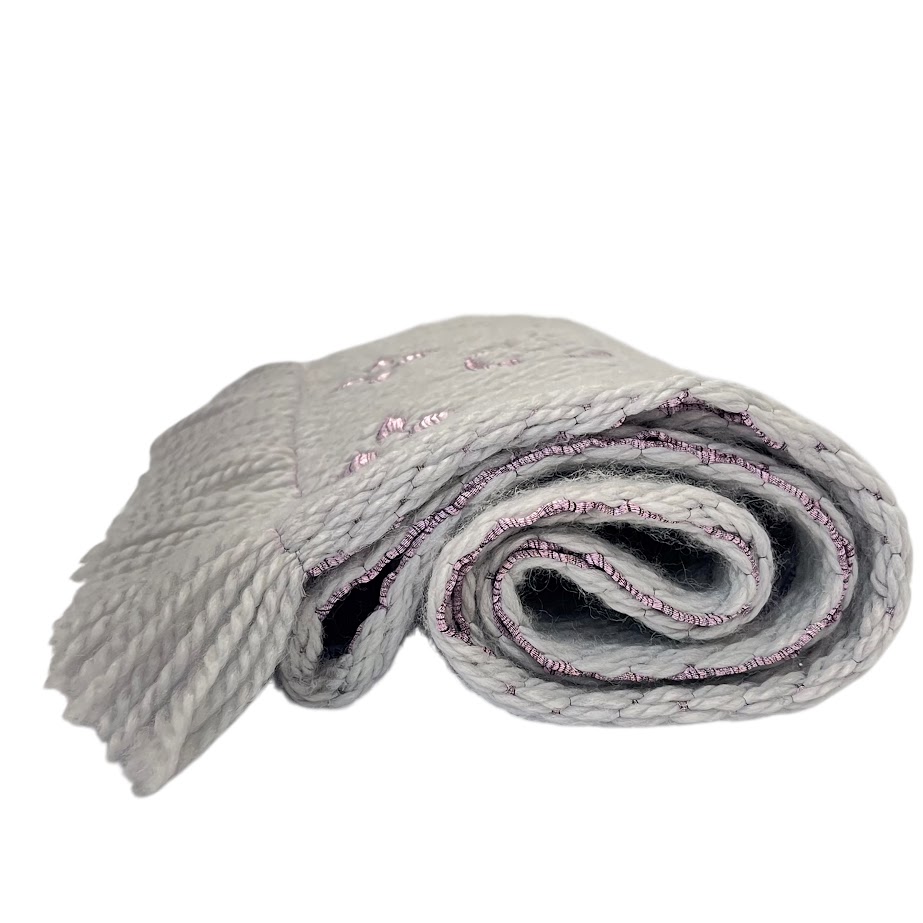 ルイヴィトン マフラー エシャルプ・ロゴマニア デュオ ライラック