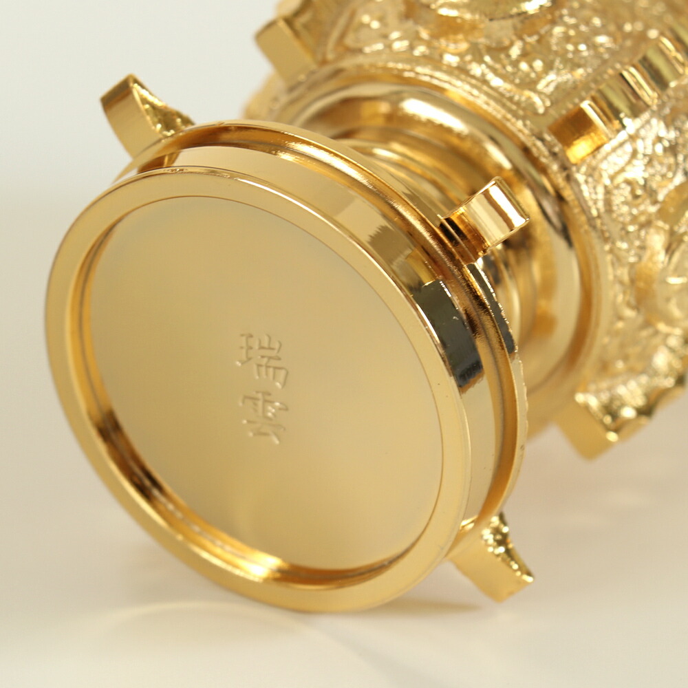 楽天市場】仏具 セット 【五具足】 瑞雲 本山彫 金メッキ 4.5寸/仏具