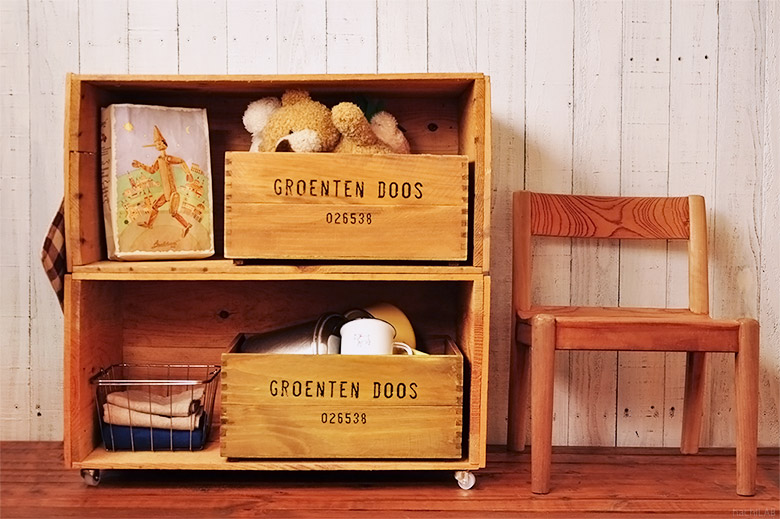 楽天市場】収納木箱 アンティーク風 ウッドボックス（2個セット）ふた