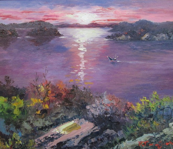 値下げ相談⭕️］風景画 油彩 H.S. 値下げ相談⭕️］風景画 油彩 H.S.