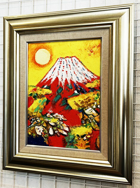 富士山百笑 F333×242 油彩キャンバス 額縁つき 富士山百笑 F333×242