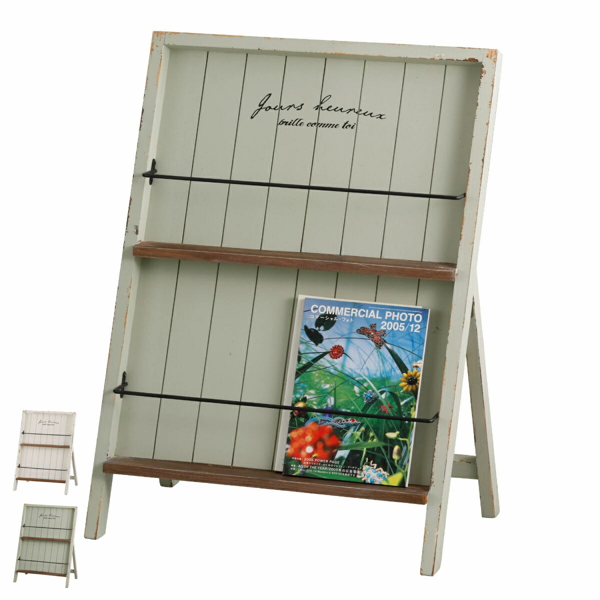 アンティーク風店舗ディスプレイラック2個 アンティーク風店舗