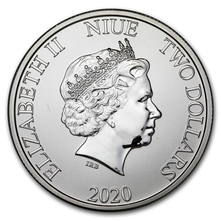 k*_様 バンビ 2020 ニウエ ディズニークリスマス 2ドル銀貨 1セッ