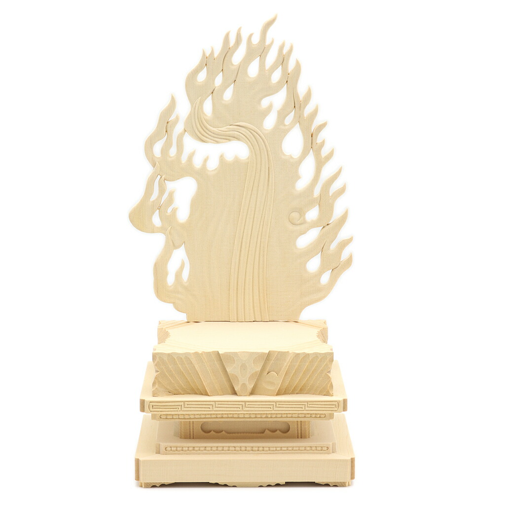 楽天市場】仏像 不動明王 座像 3.0寸 四角台 火焔光背 桧木 お不動さん