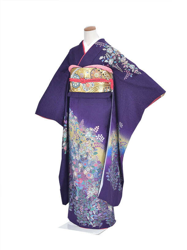 楽天市場】【レンタル】振袖 成人式 結納 紫辻が花 正絹 およばれ 姉妹