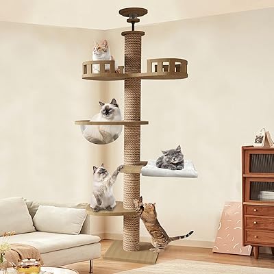 楽天市場】キャットタワー 突っ張り totem 240㎝の通販