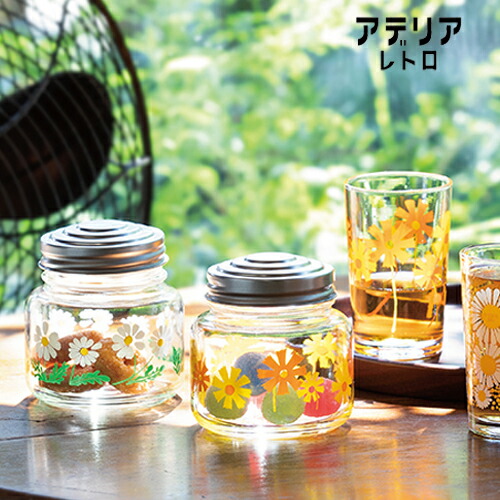 昭和レトロ 駄菓子屋 アルミの蓋の瓶 ガラスケース 2点セット