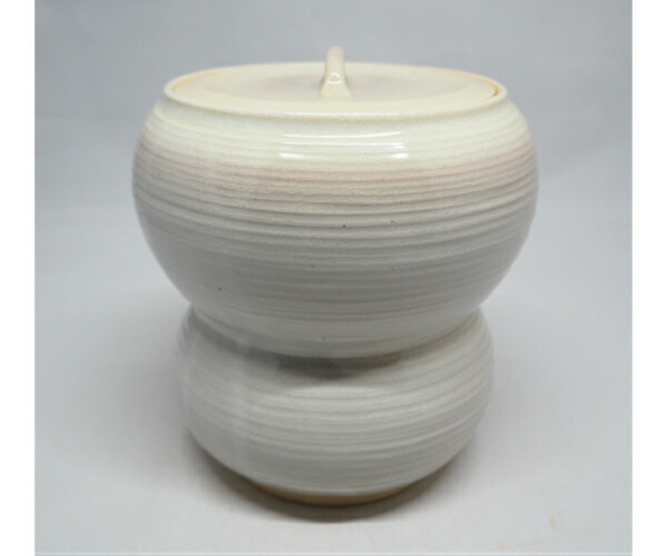 尾土焼 土居庄次 松竹梅ノ絵 茶碗 茶道具 共箱 共布 栞 新品