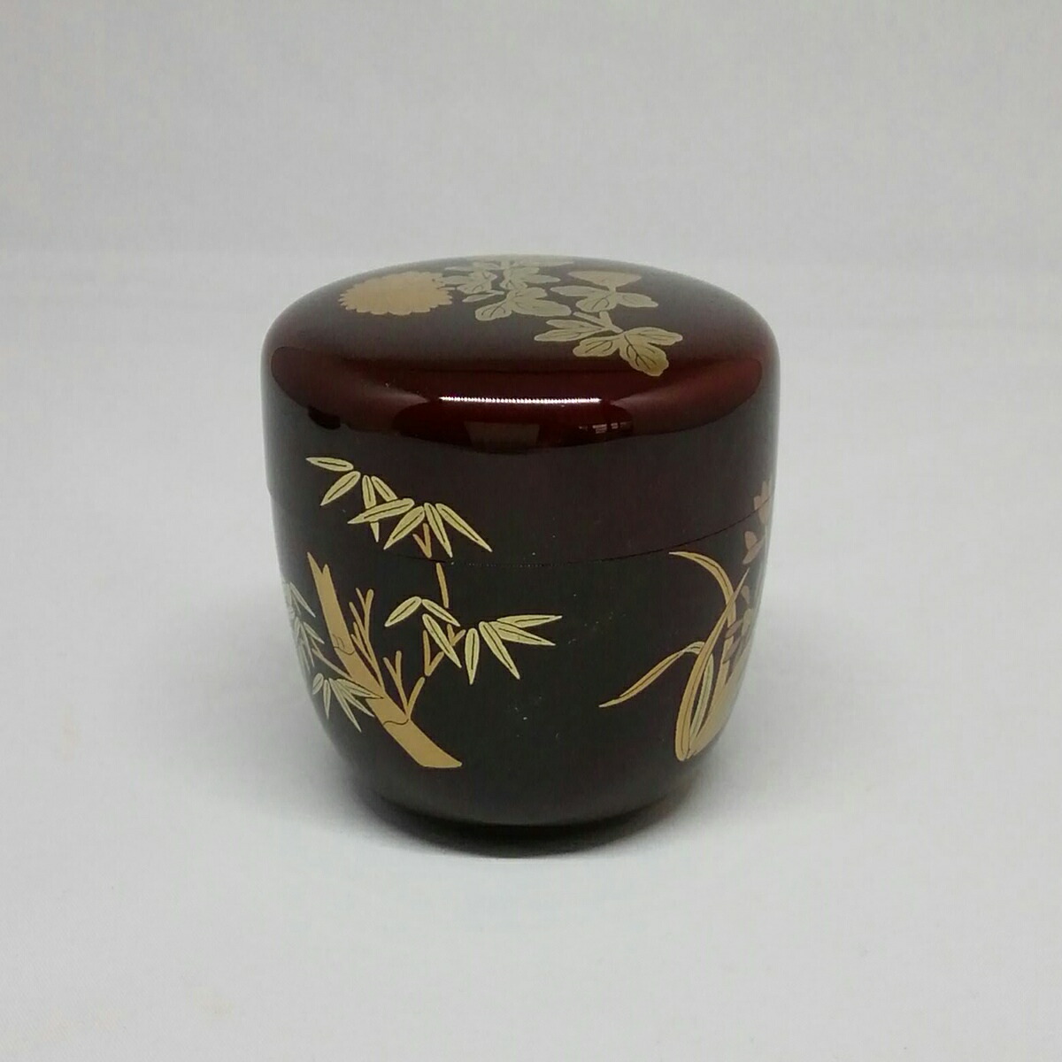 楽天市場】溜中棗 四君子蒔絵内銀 山下泰園 : 京都 茶道具 出野祐