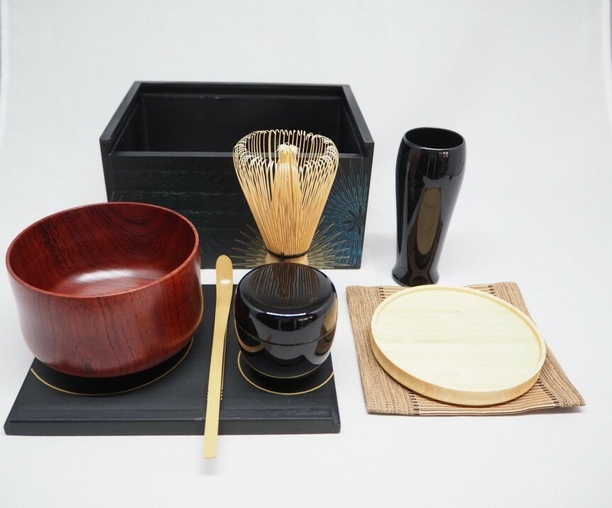 楽天市場】遊茶箱セット [Yu-tyabako] 野点セット 黒掻合 華美 : 京都