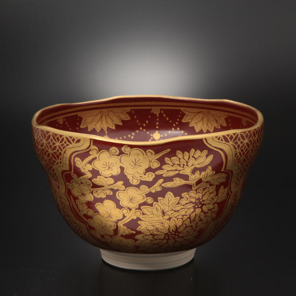 楽天市場】【清水焼】光山作金蘭手四君子抹茶碗 【送料無料】【smtb-k