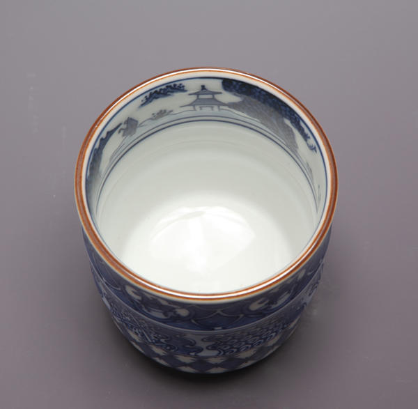 楽天市場】叶松谷作小紋竹節湯呑 【送料無料】【京焼】【清水焼