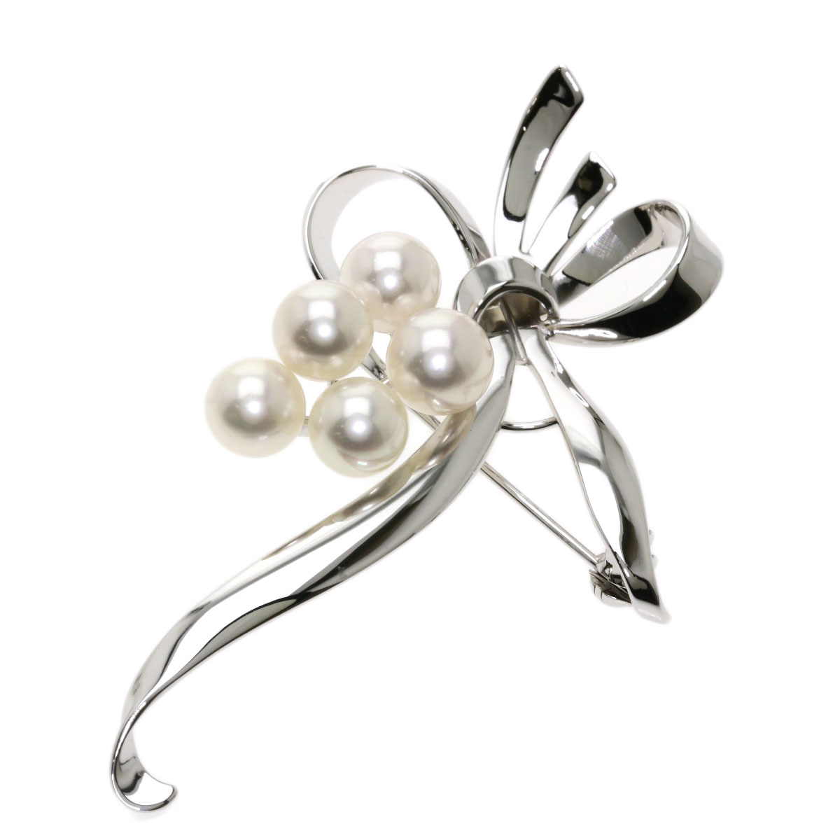 MIKIMOTO ミキモト 真珠 ベビーパール ブローチ シルバー 5珠 【公式通販】