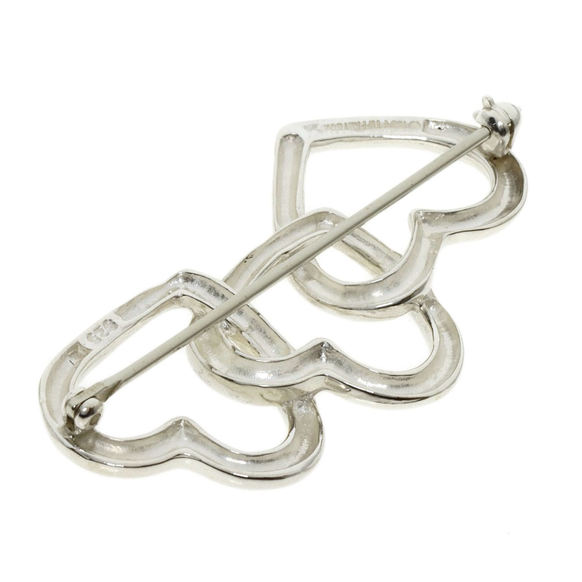 Tiffany&Co. ティファニー トリプル キス xxx ブローチ シルバー