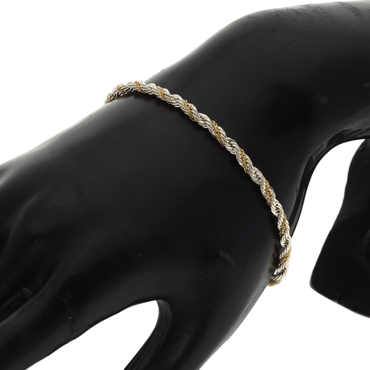 楽天市場】ティファニー ツイスト ロープ コンビ ブレスレット