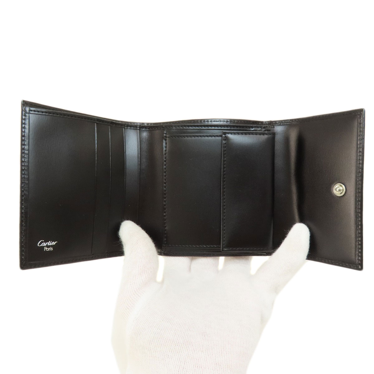 楽天市場】カルティエ 三つ折り財布 パンテール 二つ折り財布（小銭