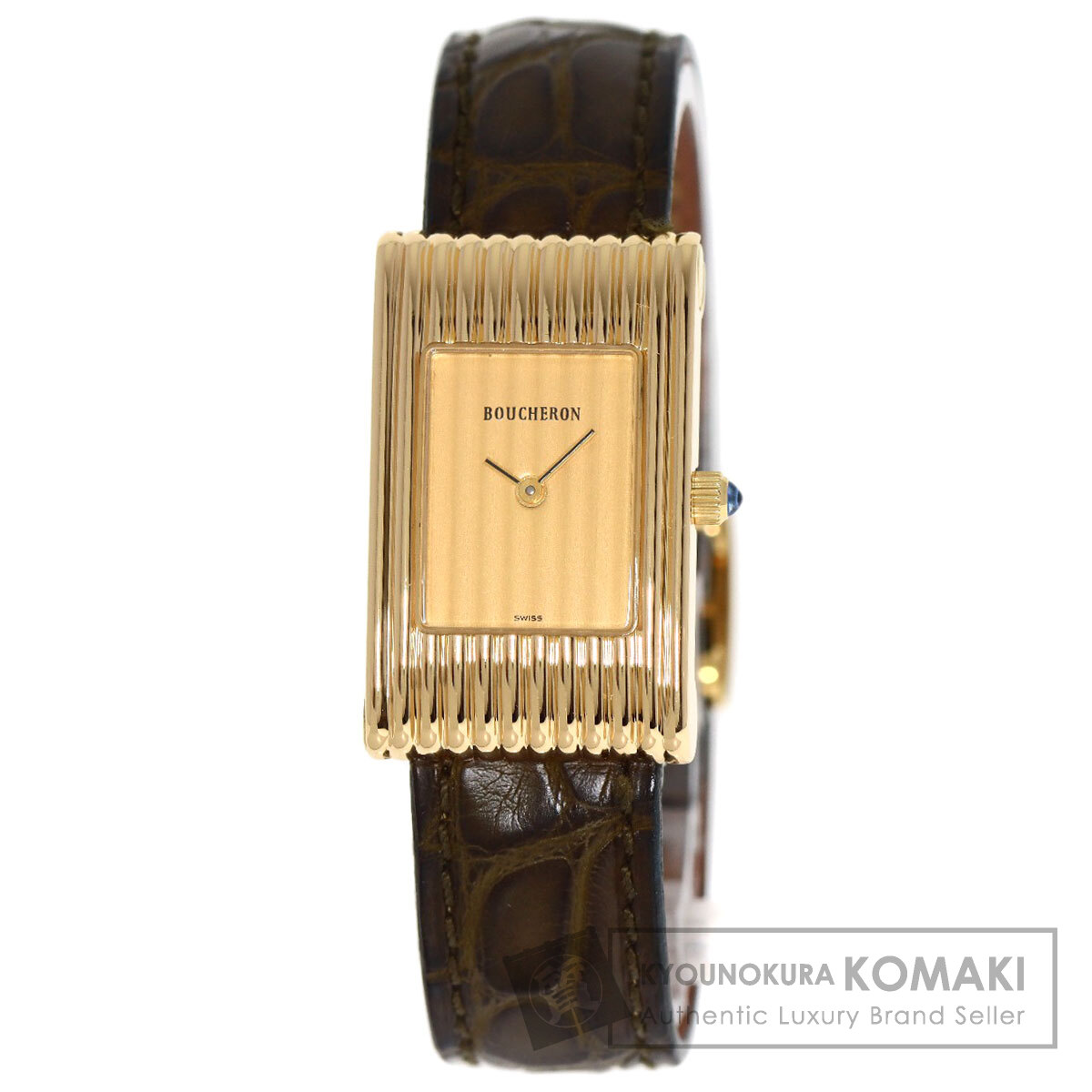 楽天市場】ブシュロン リフレ 替ベルト10本付 腕時計 OH済 K18イエロー