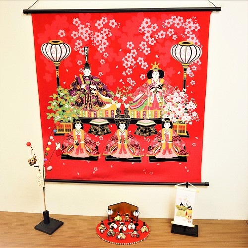 楽天市場】ちりめん 二巾 ひな 桜 アカ / 風呂敷 ふろしき フロシキ