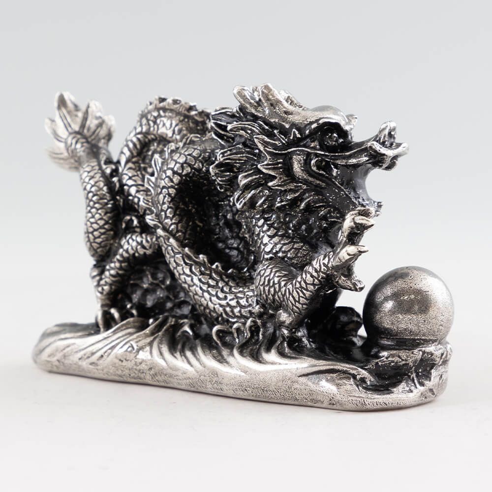 楽天市場】置物 薩摩錫器龍 -TAKACHIHO- 黒漆加工 2024年 干支 辰 龍