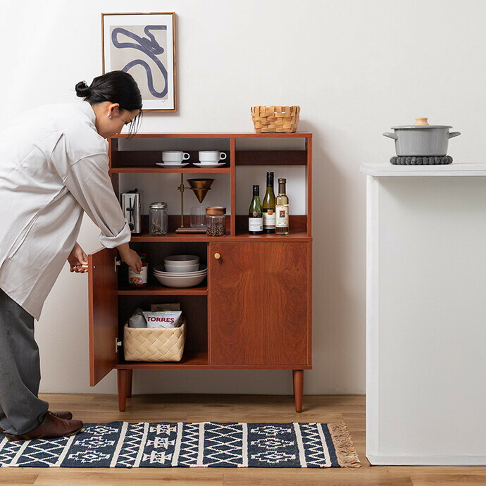 楽天市場】キャビネット 奥行30 本棚 サイドボード リビングボード