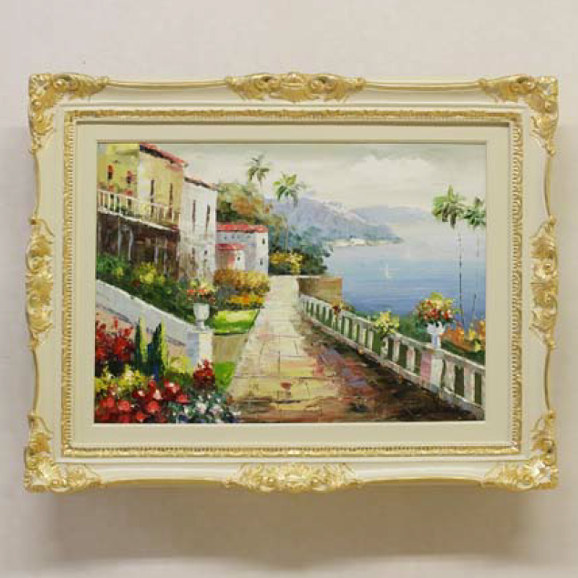 楽天市場】f3 油絵額縁の通販 自然木製 油彩額縁 クラシックデザインF3