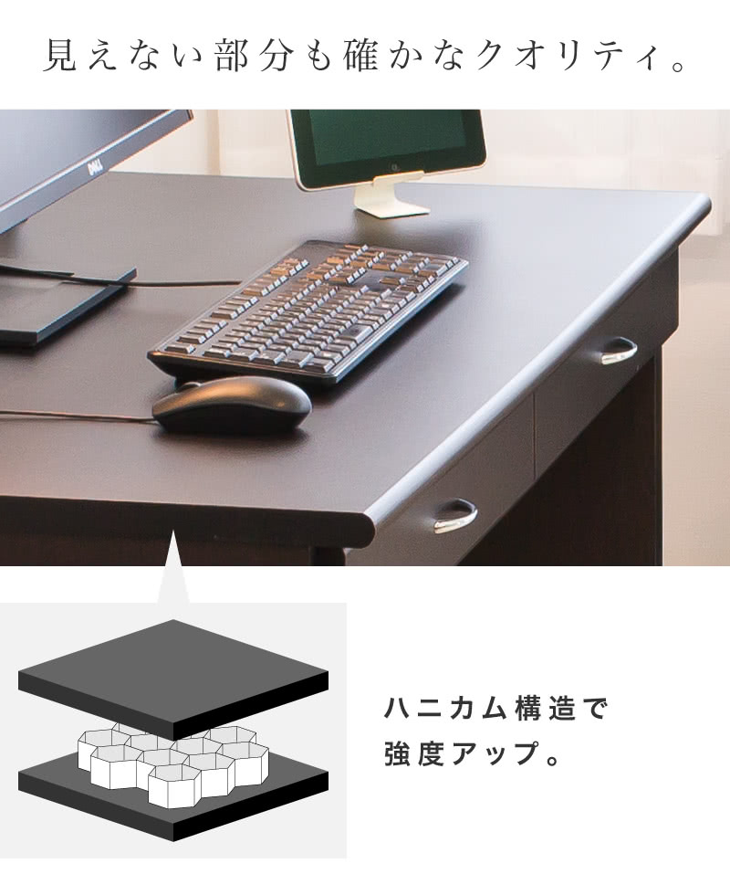 楽天市場】オフィスデスク 鍵付き デスク 幅120 システムデスク3点