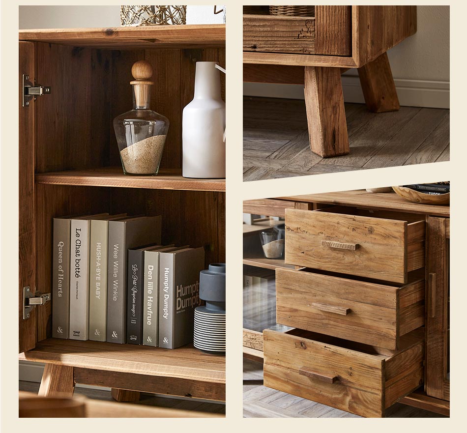 楽天市場】サイドボード リビングボード 【送料無料】 ディスプレイ