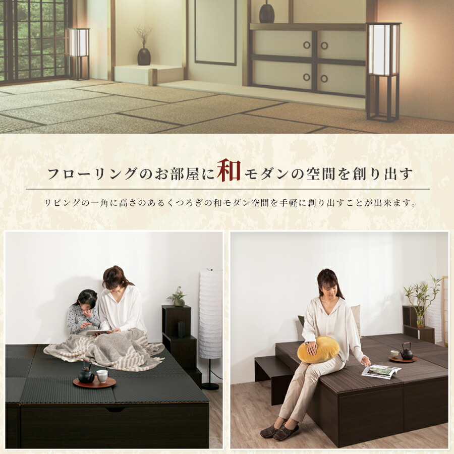 楽天市場】畳ボックス収納 ユニット畳 高床式ユニット 日本製 畳