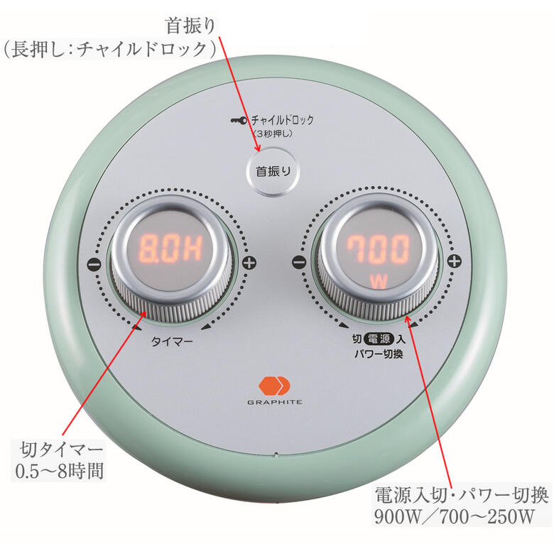 楽天市場】アラジングラファイトヒーター タイマー付き アラジン電気
