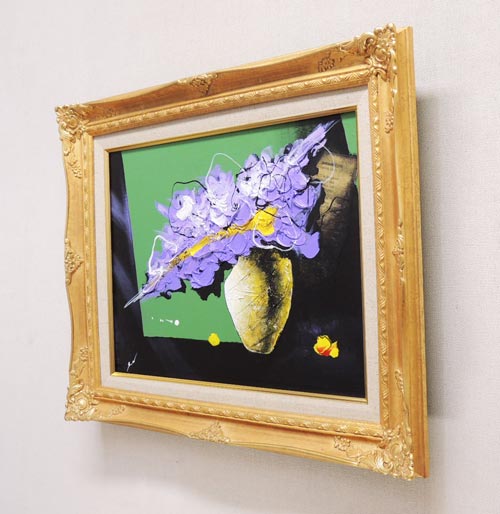 楽天市場】絵画 油絵 紫の花 (西原正一) 送料無料 【肉筆】【油絵