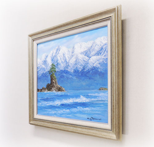 楽天市場】絵画 油絵 雨晴海岸 （小川久雄） 送料無料 【海・山