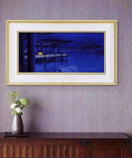 GV147☆原画を飾る！！☆師：平山郁夫☆東京芸大卒☆高級新品額装