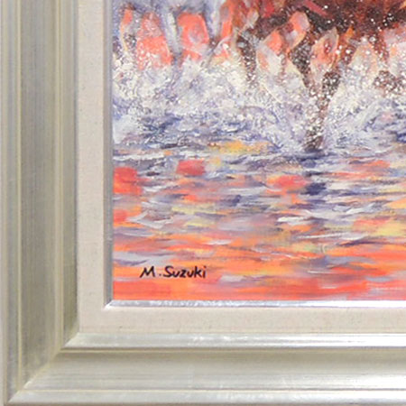 リアリズム 肉筆油彩画 【競馬】 大作 リアリズム 肉筆油彩画 【競馬