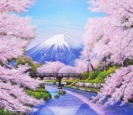 肉筆厚塗り油絵 布マット付き♪ 外寸約730×405mm 手書き油絵W3号相当