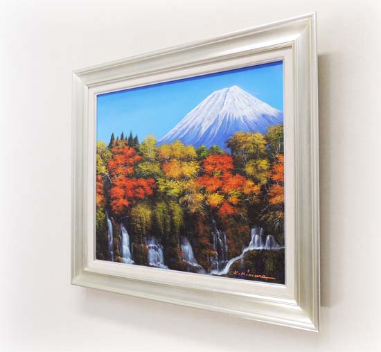 油絵 F30号 絵画 印象画 肉筆 油画 木漏れ日 広場 こどもたち