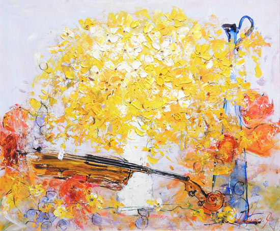 h*7様 「真作」池田秀郎「果実と花」静物画 油彩画 額装