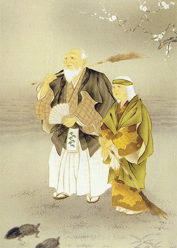 楽天市場】掛け軸 高砂 （浮田秋水） 送料無料 掛軸 : 掛け軸・絵画の