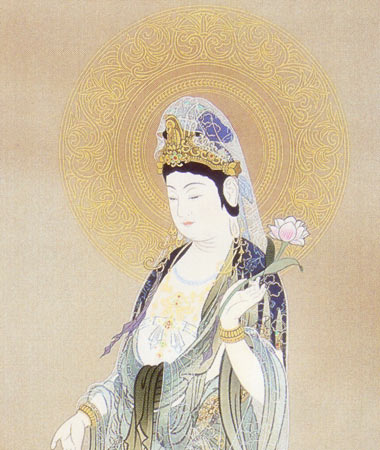 楽天市場】掛け軸 雲上聖観音 (和田清雪) 送料無料 【掛軸】【一間床