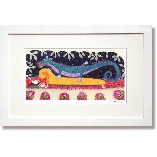 楽天市場】カレンホイプティング・くつろぎのドラゴン（絵画・版画