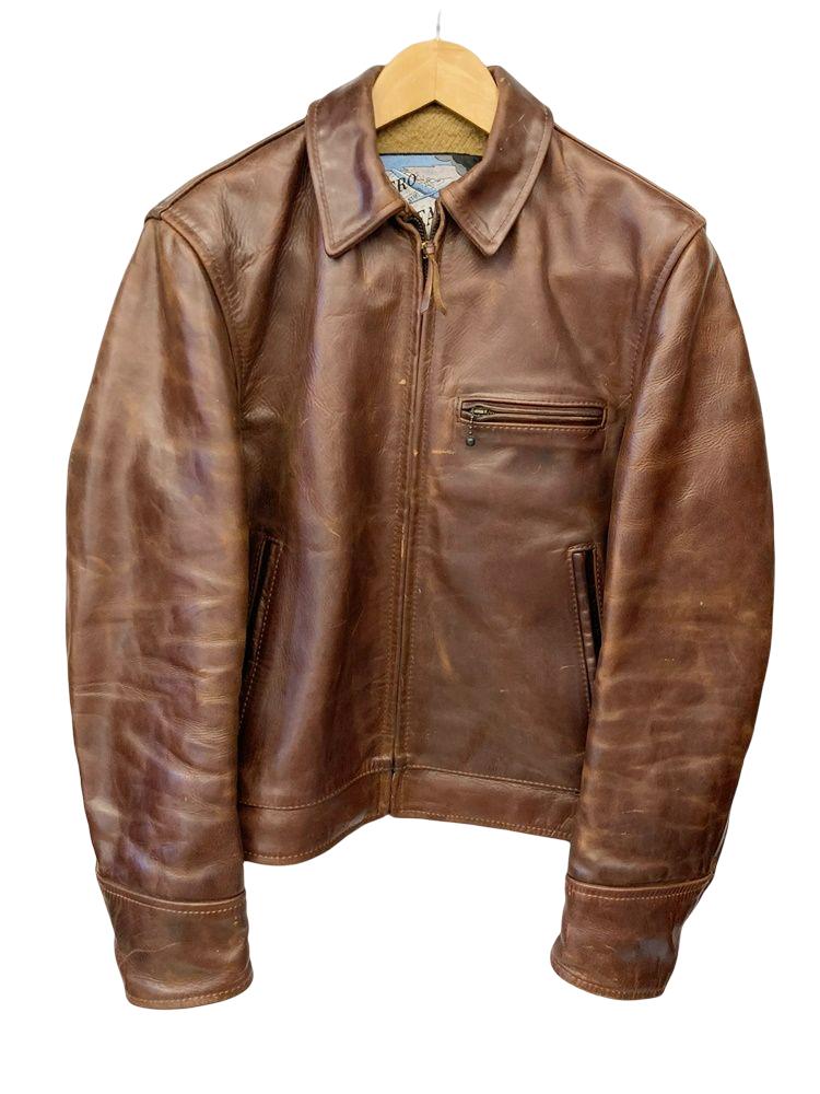 楽天市場】【中古】エアロレザー AERO LEATHER シングル ライダース