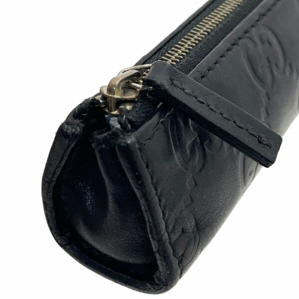 楽天市場】グッチ ペンケース シマライン ペンポーチ レザー 革