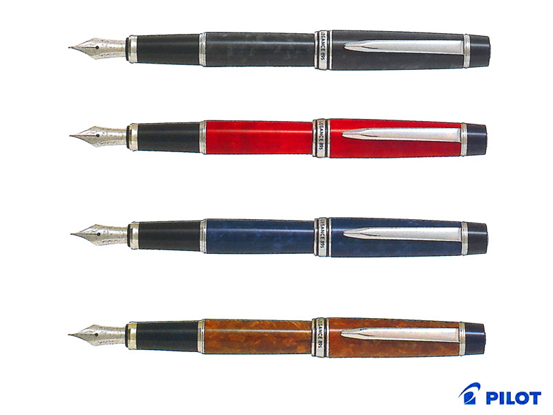 楽天市場】パイロットPilot 万年筆レガンスLegance89s ブラック/レッド