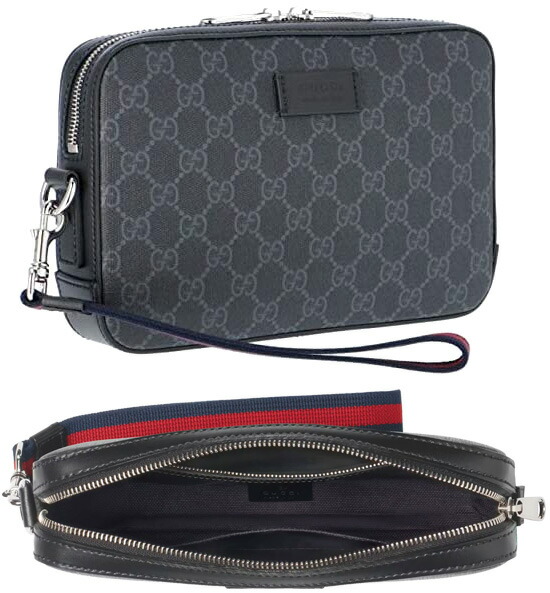 Gucci Bianchi 半指グローブ ブラック/グレー 新品 グッチ メンズ