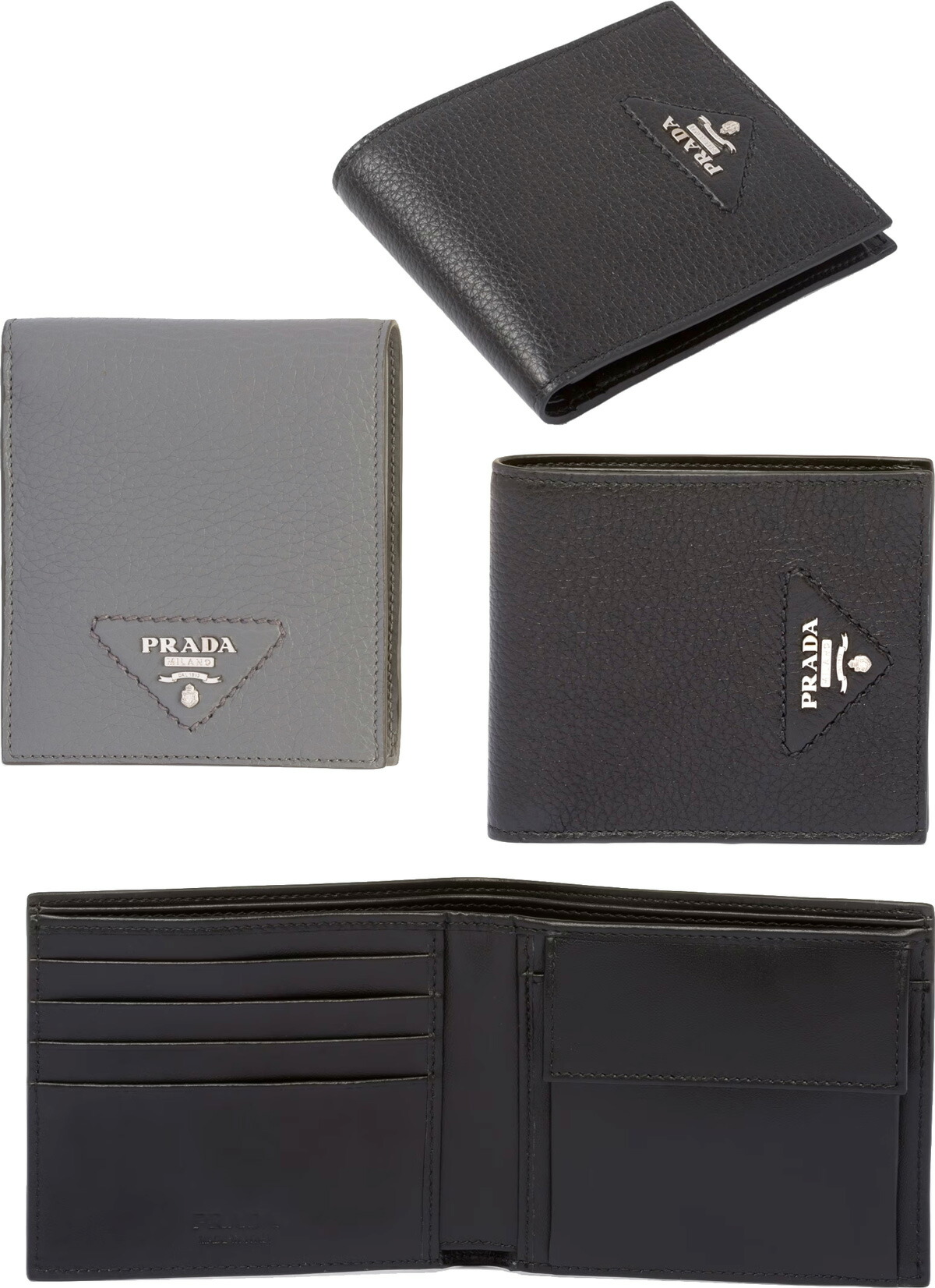 楽天市場】PRADA プラダ小銭入れ付き2つ折り財布メンズ ヴィッテロ