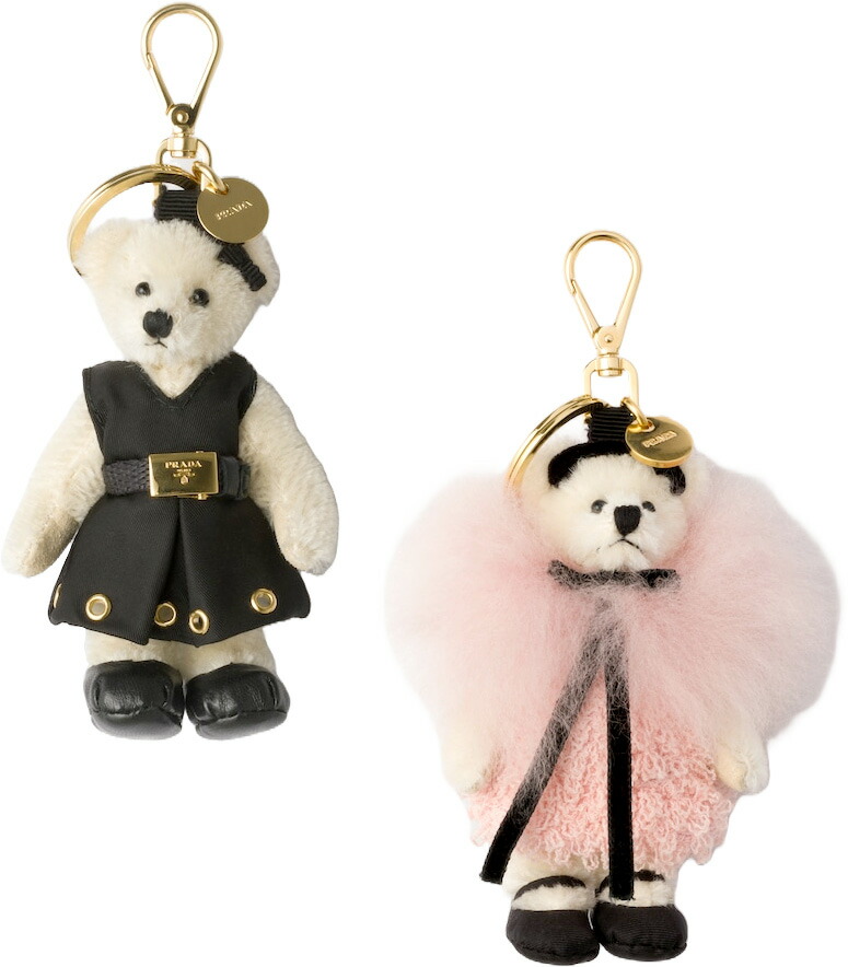 PRADA お買い得品 ☆パンダ型＆テディベア チャーム キーホルダー
