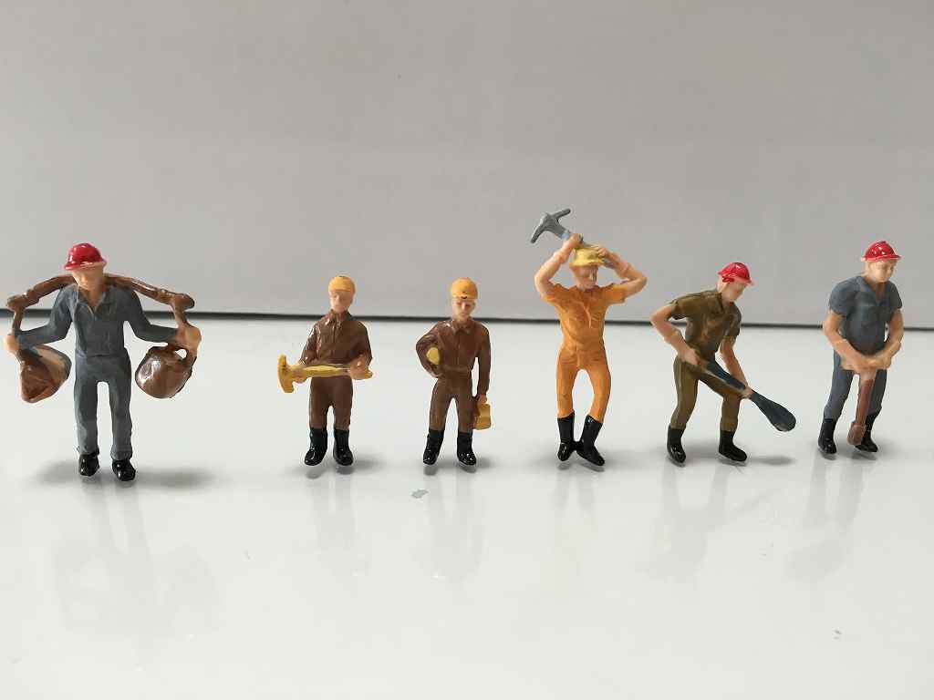 楽天市場】ジオラマ人形 人間 テラリウム フィギュア 作業人 6タイプ