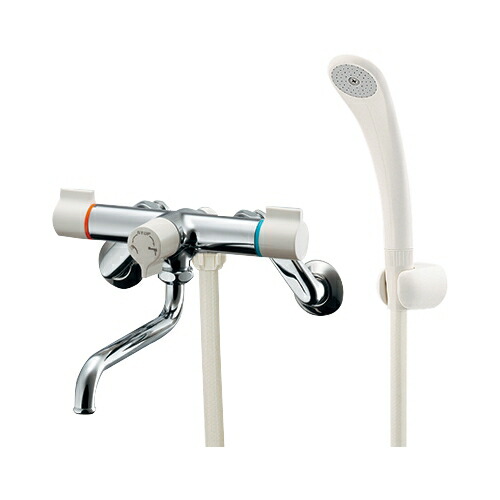 カクダイ 2ハンドルシャワー混合栓(一時止水) 2ハンドルシャワー混合栓