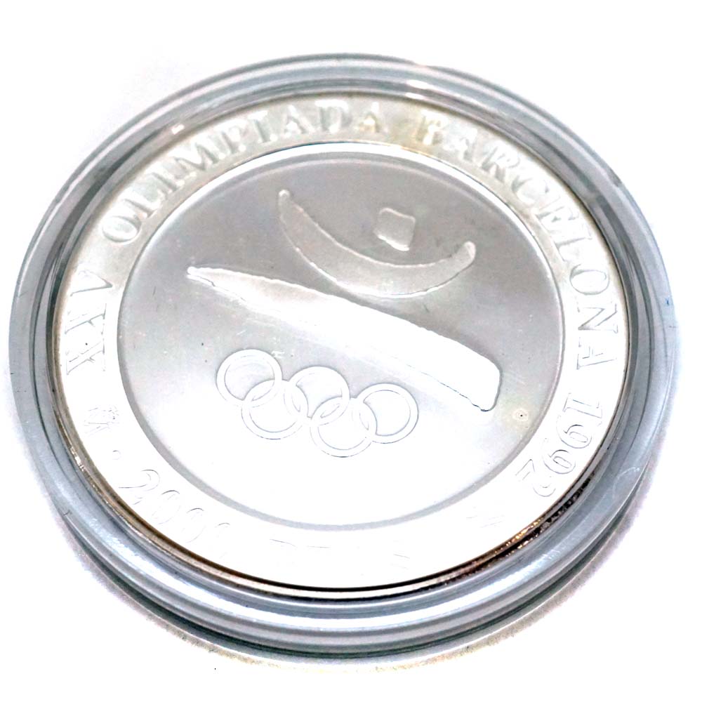 楽天市場】【記念銀貨】バルセロナオリンピック記念 2000ペセタ SV925